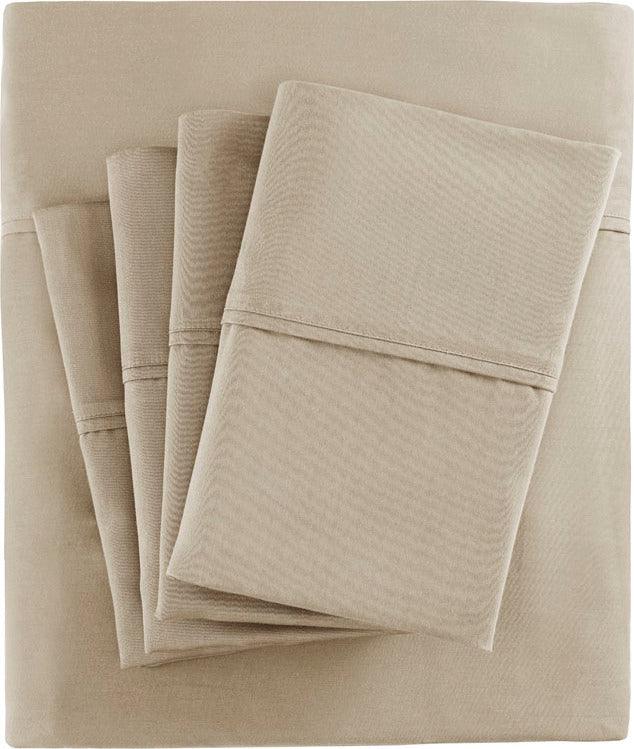 Olliix.com Sheets & Sheet Sets - 800 Thread Count King Sheet Set Khaki