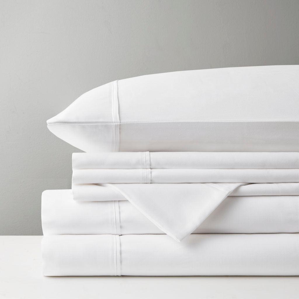 Olliix.com Sheets & Sheet Sets - 800 Thread Count Queen Sheet Set White