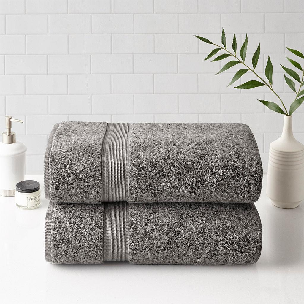 Olliix.com Bath Towels - 800gsm Bath Towel Grey