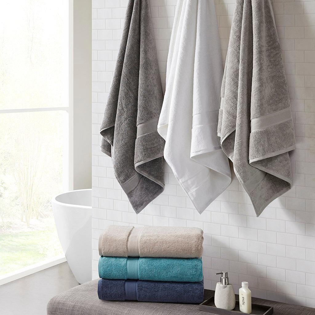 Olliix.com Bath Towels - 800gsm Bath Towel Grey