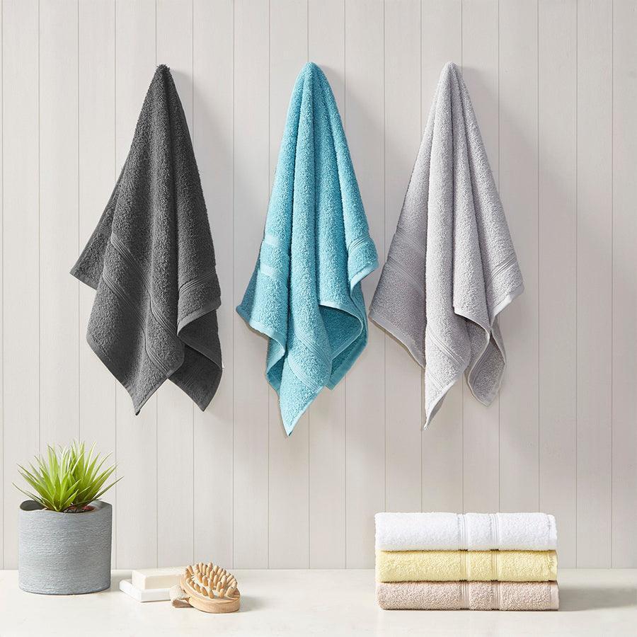 Olliix.com Bath Towels - Aegean 100% Turkish Cotton 6 Piece Towel Set Aqua