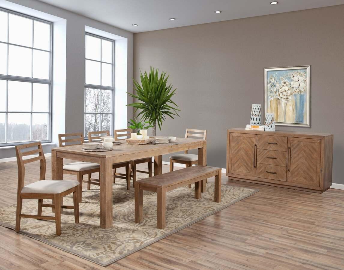 Alpine Furniture Dining Tables - Aiden Fixed Top Dining Table