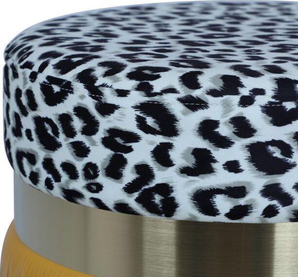 Tov Furniture Ottomans & Stools - Ajani Upholstered Ottoman in Lemon