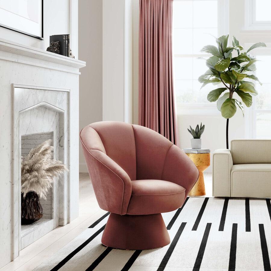 Tov Furniture Accent Chairs - Allora Accent Chair Salmon