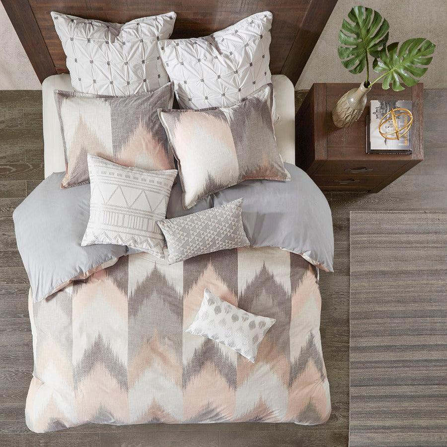 Olliix.com Comforters & Blankets - Alpine King/California King Cotton Comforter Mini Set Blush