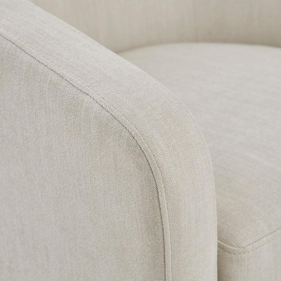 Olliix.com Accent Chairs - Amber Swivel Chair Ivory