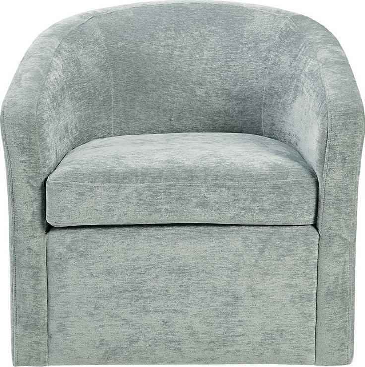 Olliix.com Accent Chairs - Amber Swivel Chair Light Blue