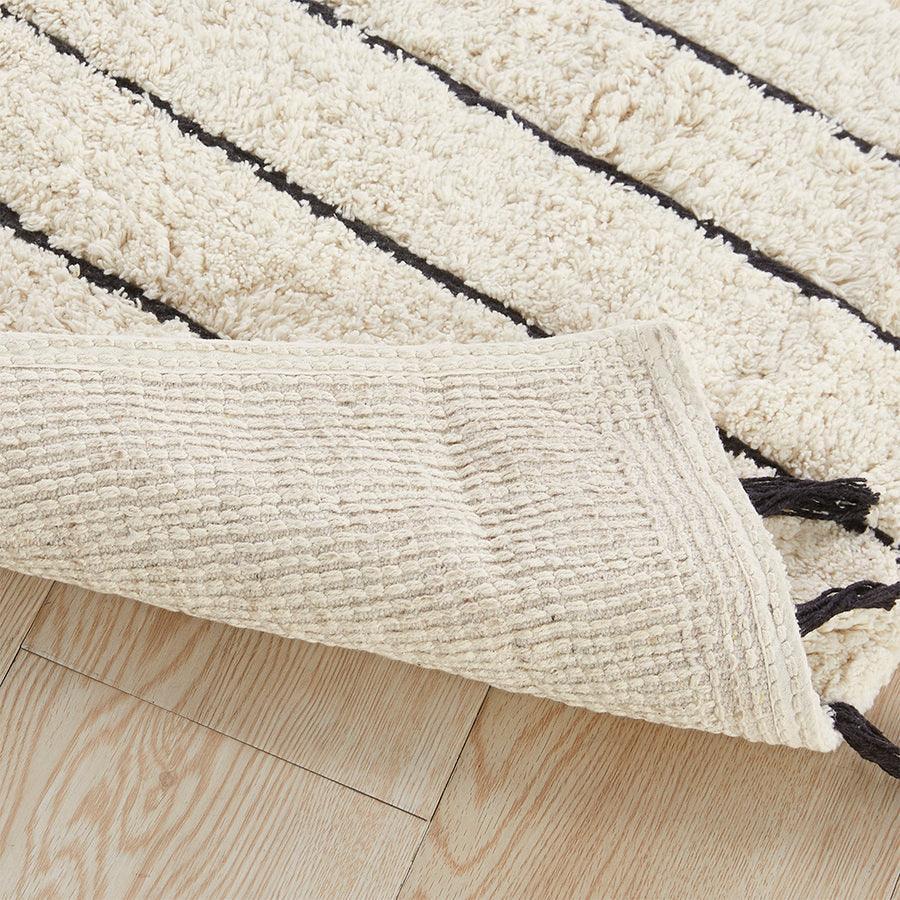 TrendSetter Homez Dakar Stripe 100% Cotton Hand Tufted Elite Bath Rugs –  Queenzliving