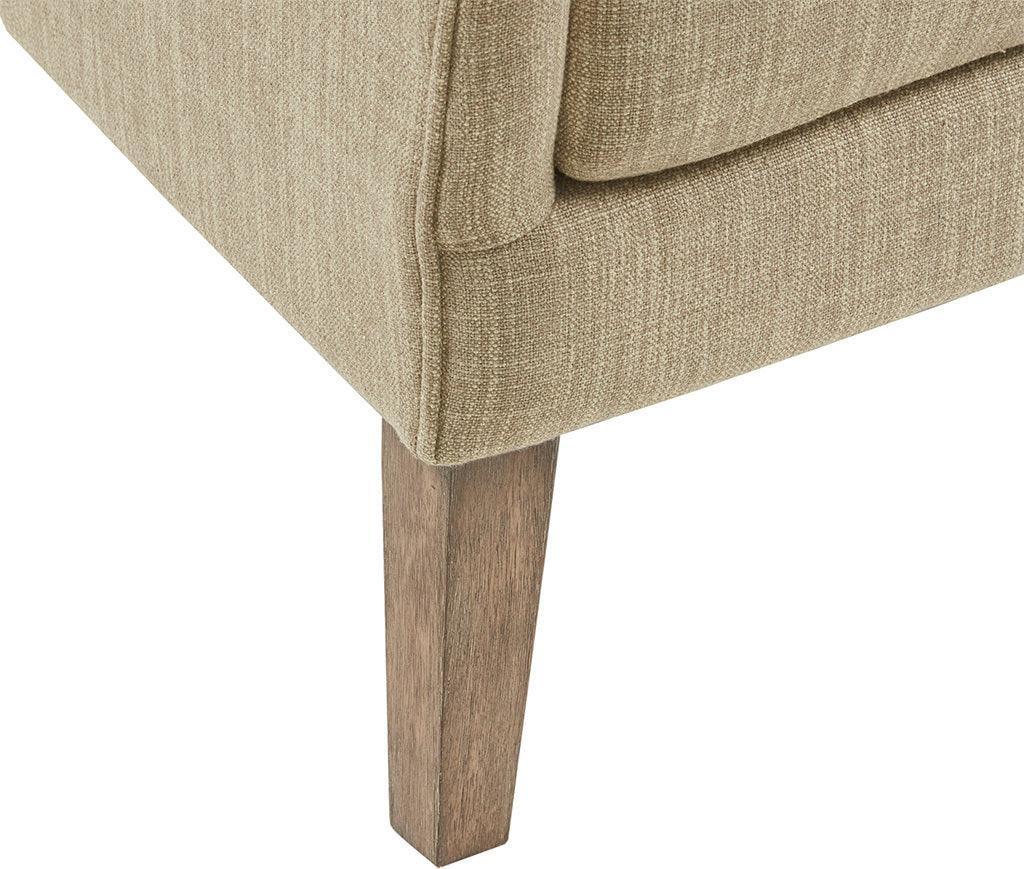 Olliix.com Accent Chairs - Arianna Swoop Wing Chair Taupe