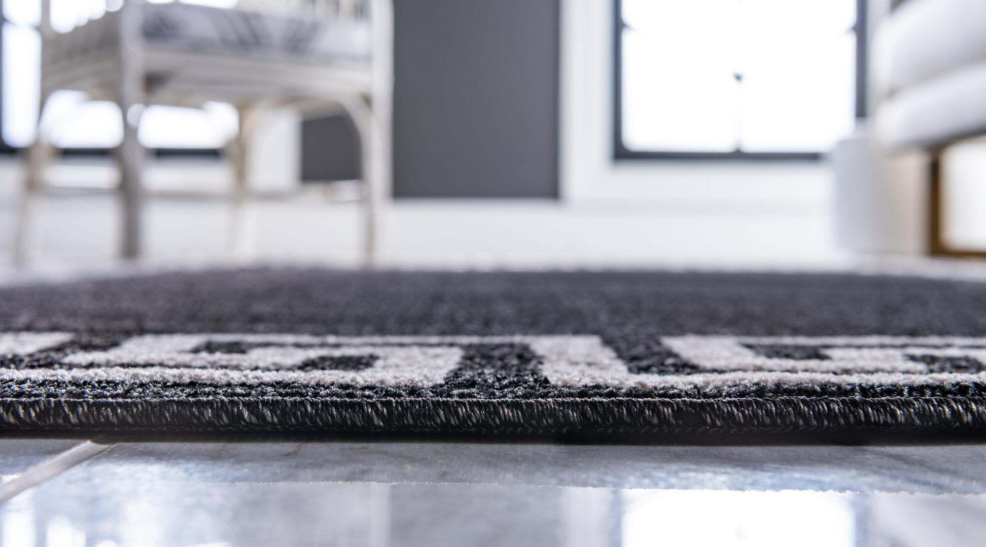 Unique Loom Indoor Rugs - Athens 2' 7 x 10' Runner Rug Charcoal