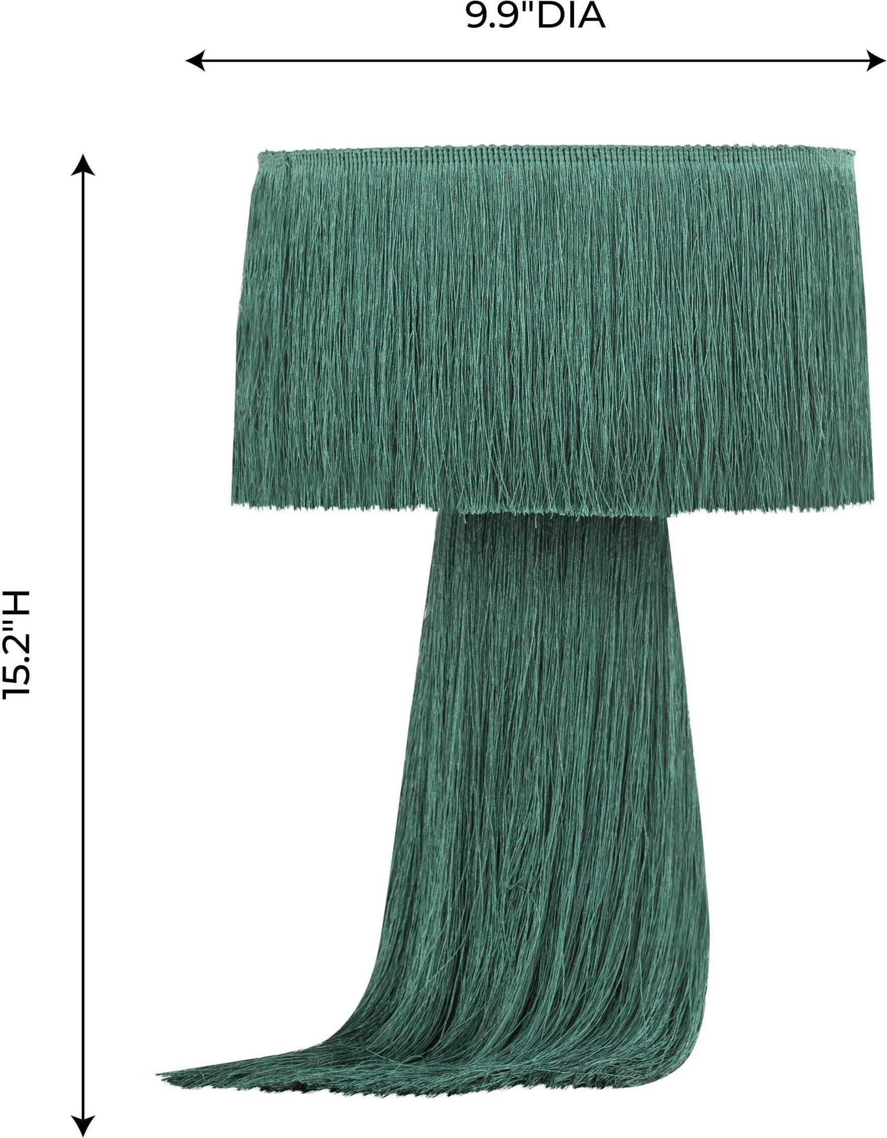 Tov Furniture Table Lamps - Atolla Tassel Table Lamp Emerald