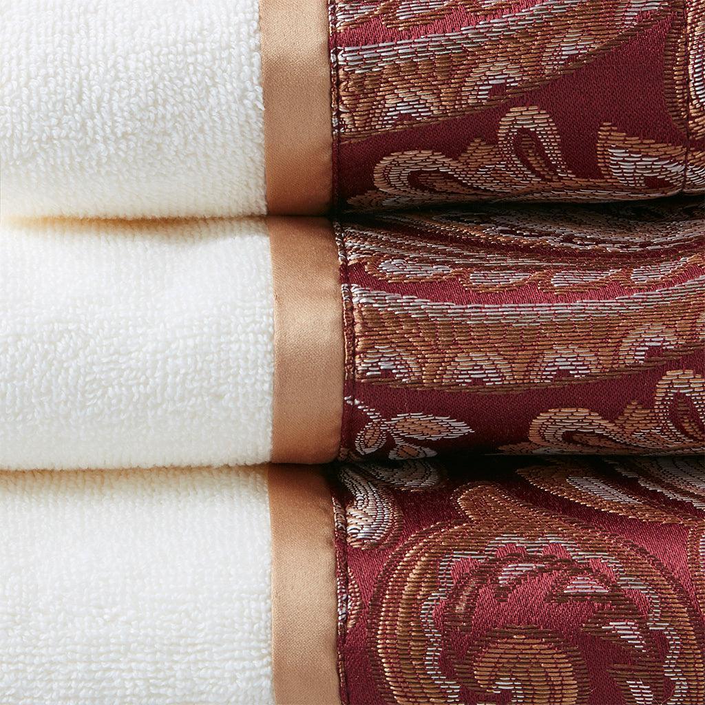 Olliix.com Bath Towels - Aubrey Bath Towel Burgundy