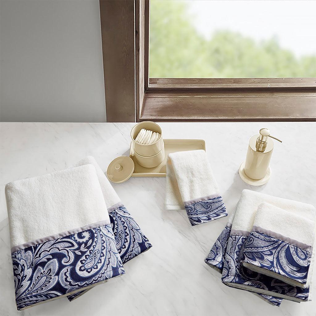 Olliix.com Bath Towels - Aubrey Bath Towel Navy