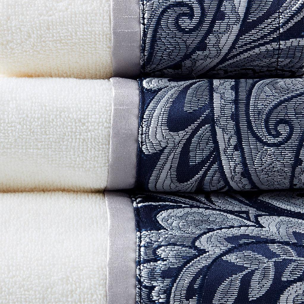 Olliix.com Bath Towels - Aubrey Bath Towel Navy