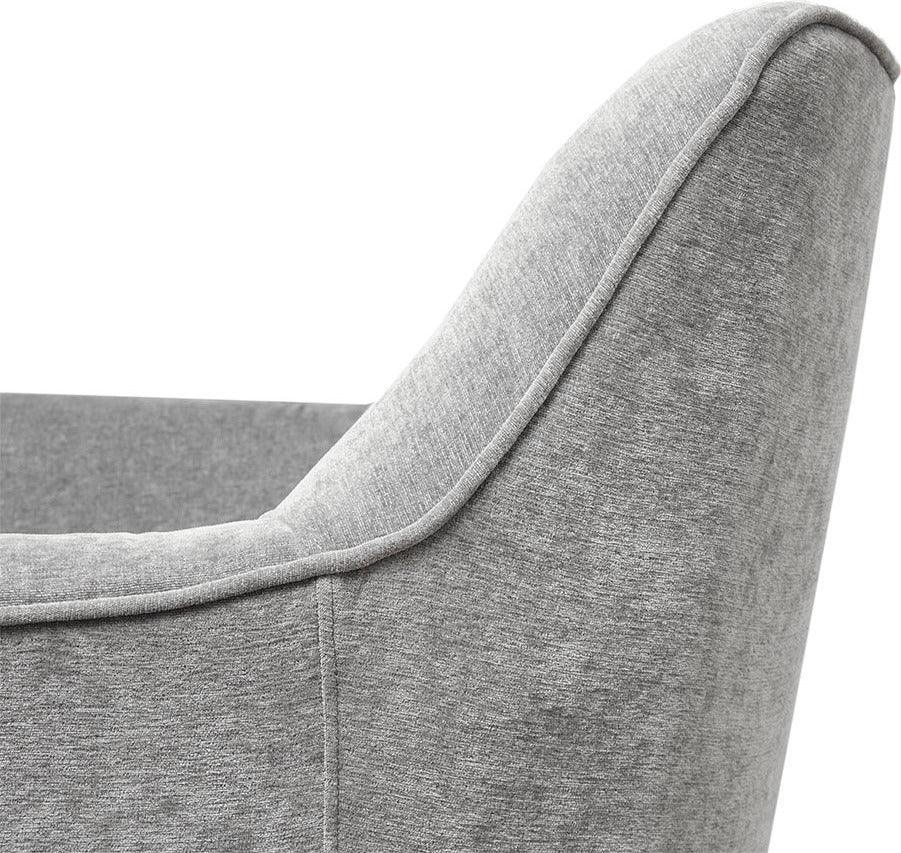 Olliix.com Accent Chairs - Augustine Swivel Glider Chair Plain Grey