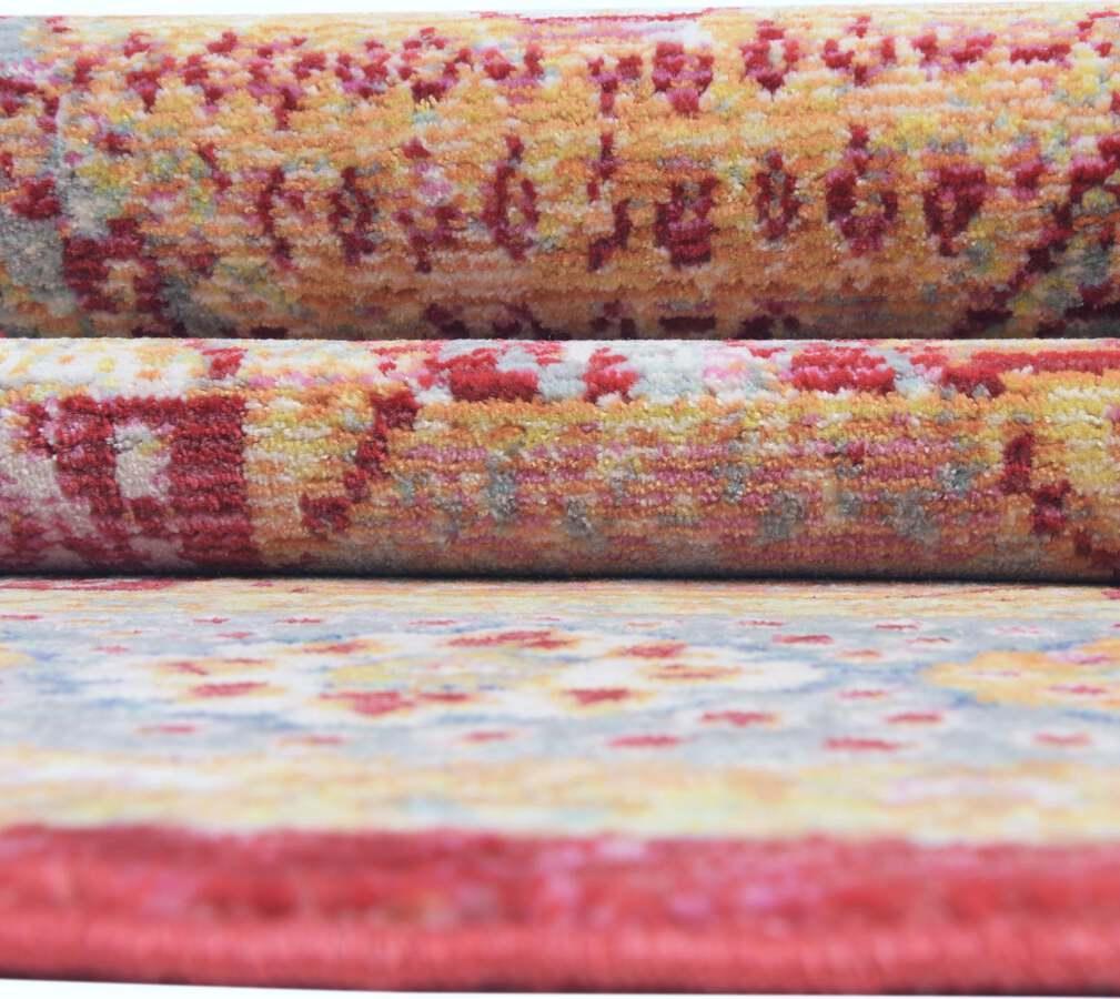 Unique Loom Indoor Rugs - Austin Bohemian 9x12 Rectangular Rug Red