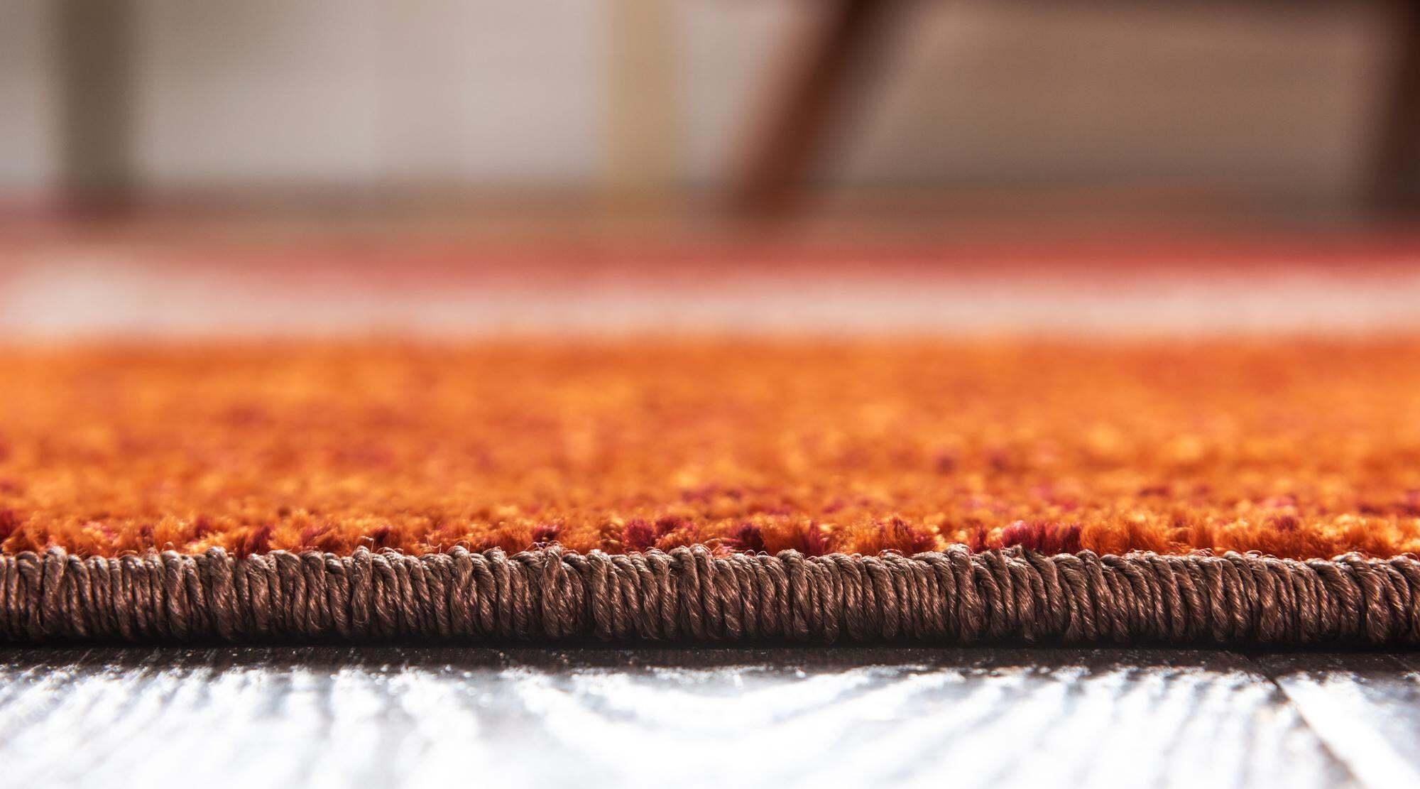 Unique Loom Indoor Rugs - Autumn Geometric 7x10 Rectangular Rug Multi & Dark Brown