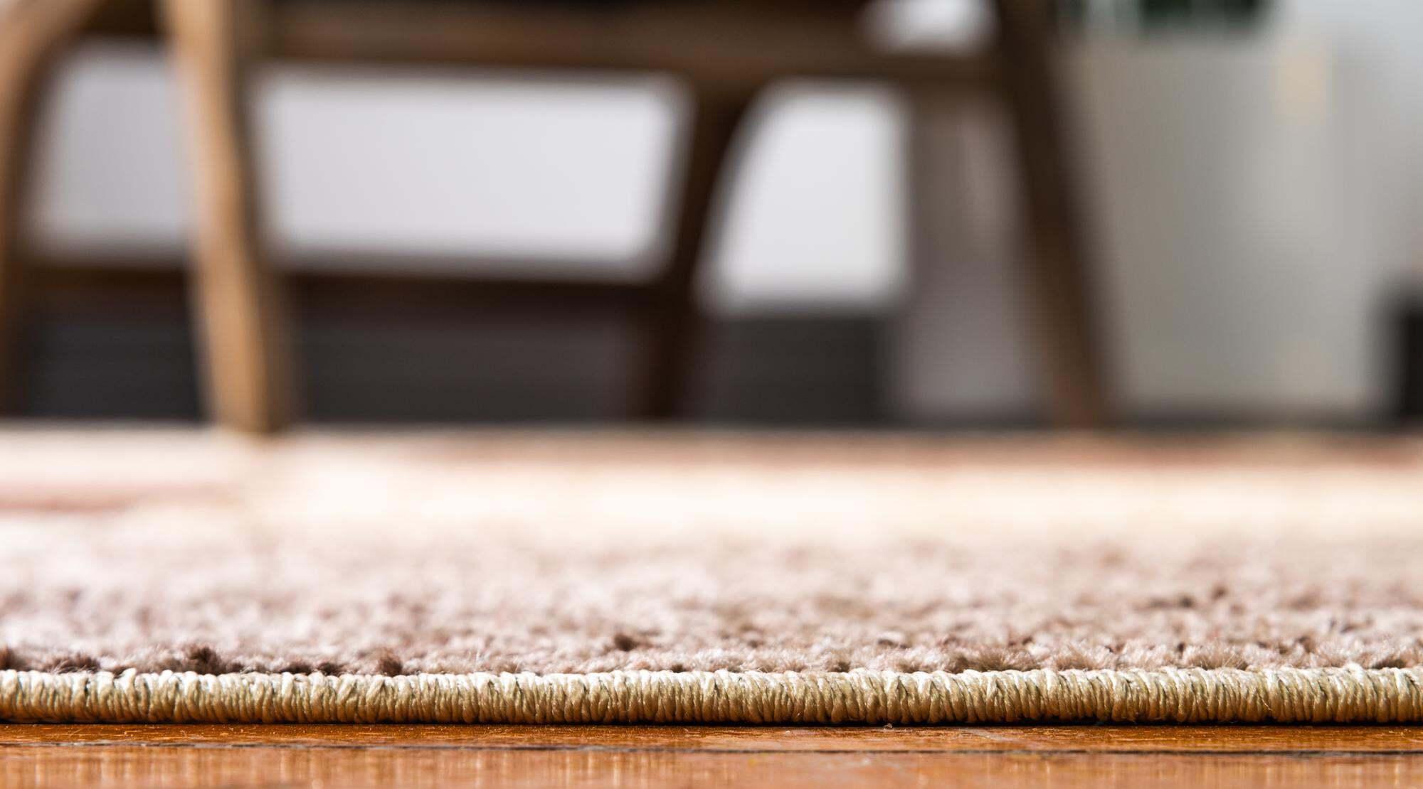 Unique Loom Indoor Rugs - Autumn Geometric Rectangular 8x10 Rug Beige & Dark Brown