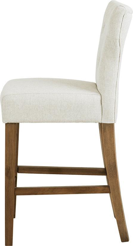 Olliix.com Barstools - Avila Tufted Back Counter Stool Cream