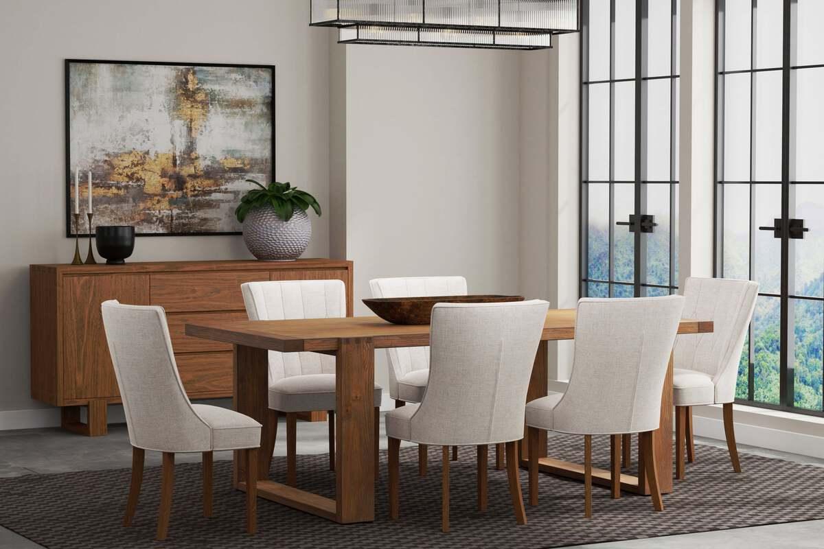 Alpine Furniture Dining Tables - Ayala Dining Table Antique Cappuccino