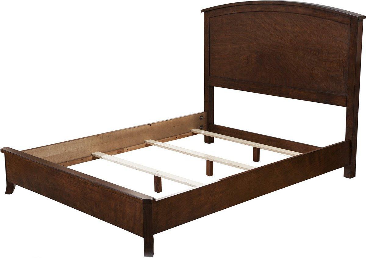 Alpine Furniture Beds - Baker Standard King Panel Bed Mahogany