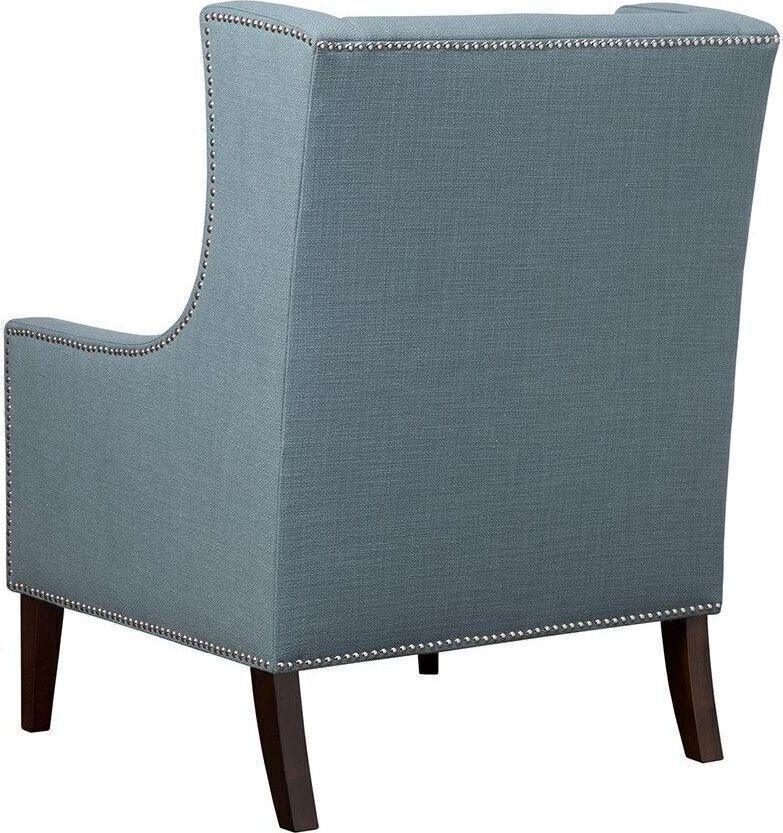 Olliix.com Accent Chairs - Barton Wing Chair Blue