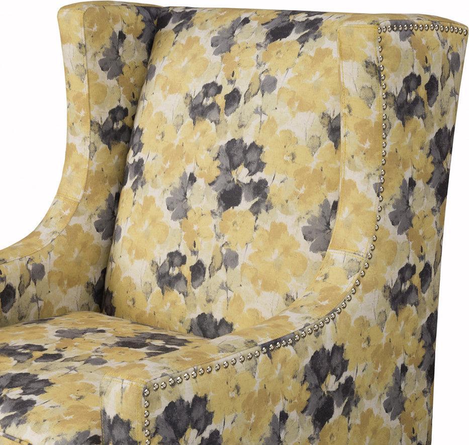 Olliix.com Accent Chairs - Barton Wing Chair Yellow