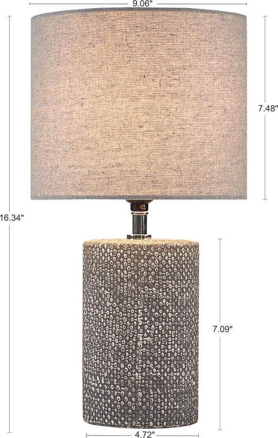 Olliix.com Table Lamps - Bayard Ceramic Table Lamp Gray