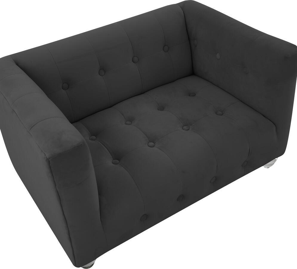 Tov Furniture Dog Beds - Bea Black Velvet Pet Bed