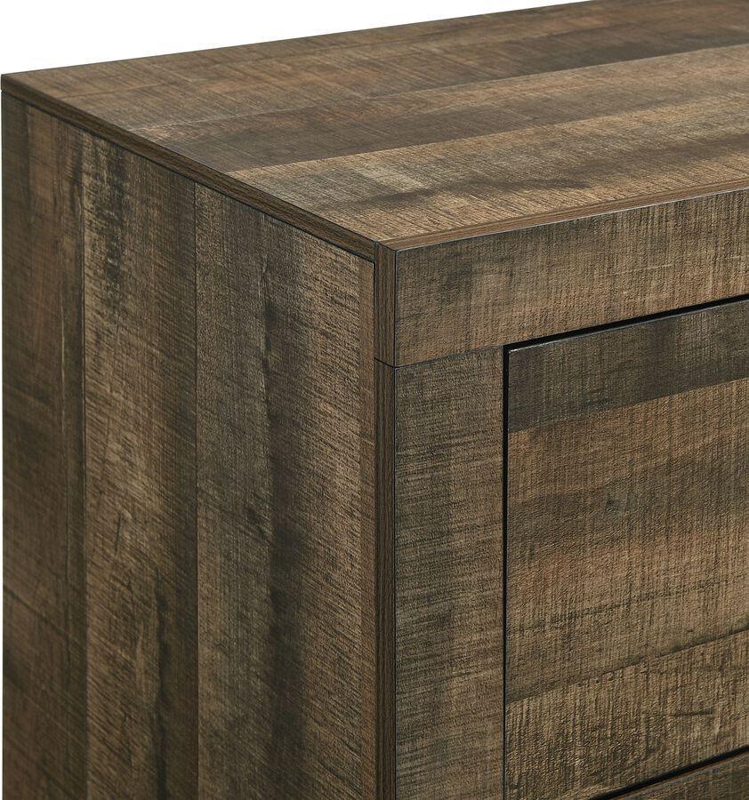 Elements Nightstands & Side Tables - Beckett 2-Drawer Nightstand Walnut