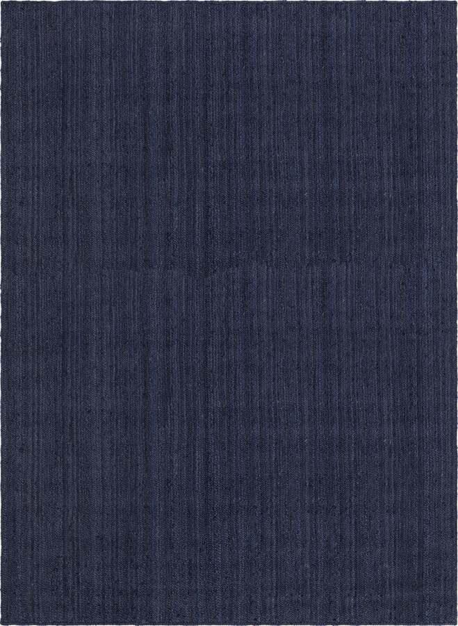 Braided Jute Coastal 8x10 Rectangular Rug Blue