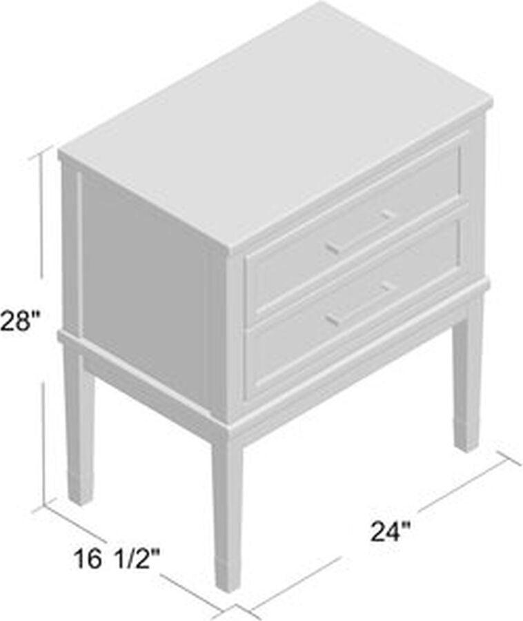 Elements Side & End Tables - Brody Side Table in Grey