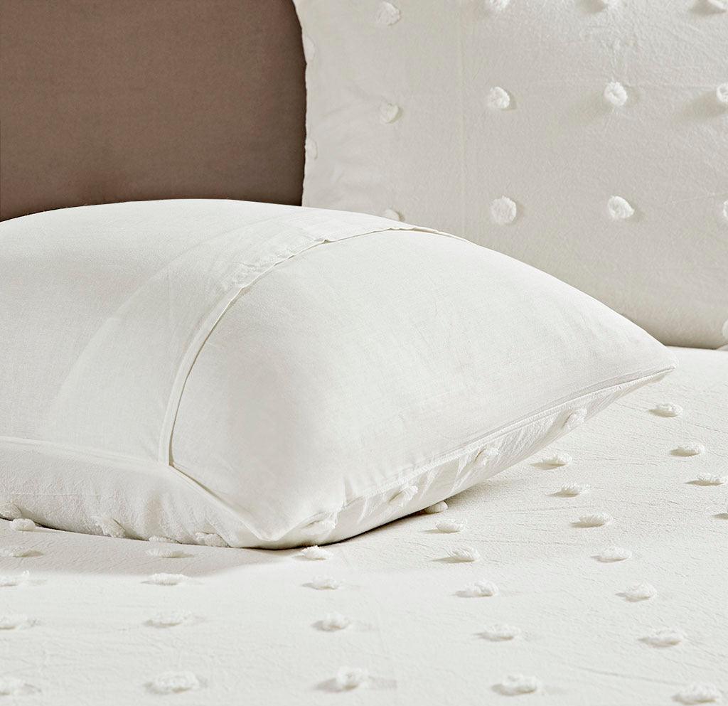 Olliix.com Comforters & Blankets - Brooklyn 5-Piece Twin/TXL Comforter Set Ivory