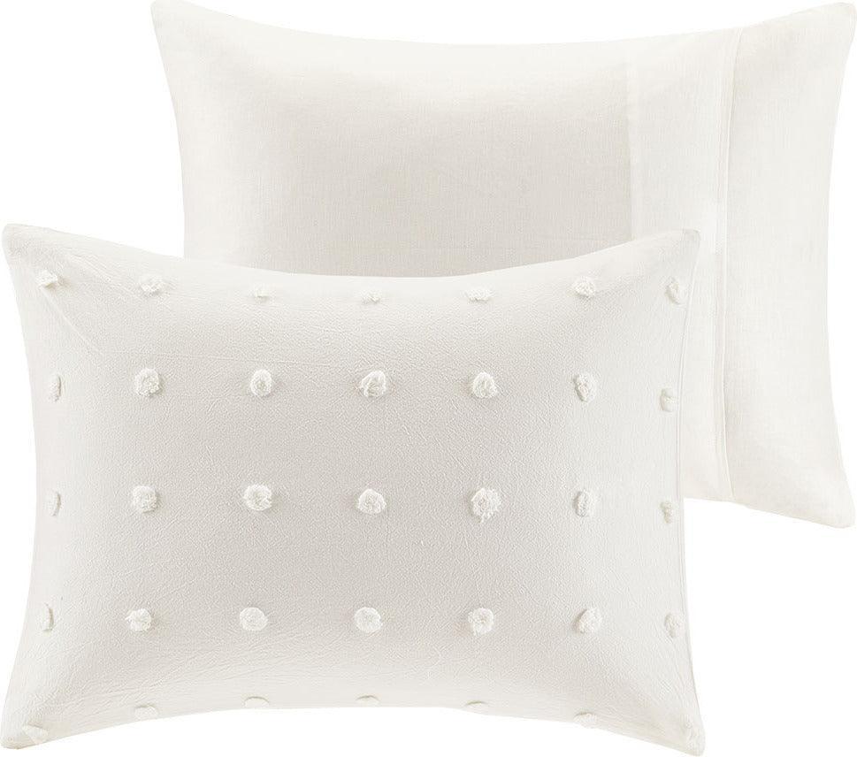 Olliix.com Comforters & Blankets - Brooklyn 5-Piece Twin/TXL Comforter Set Ivory