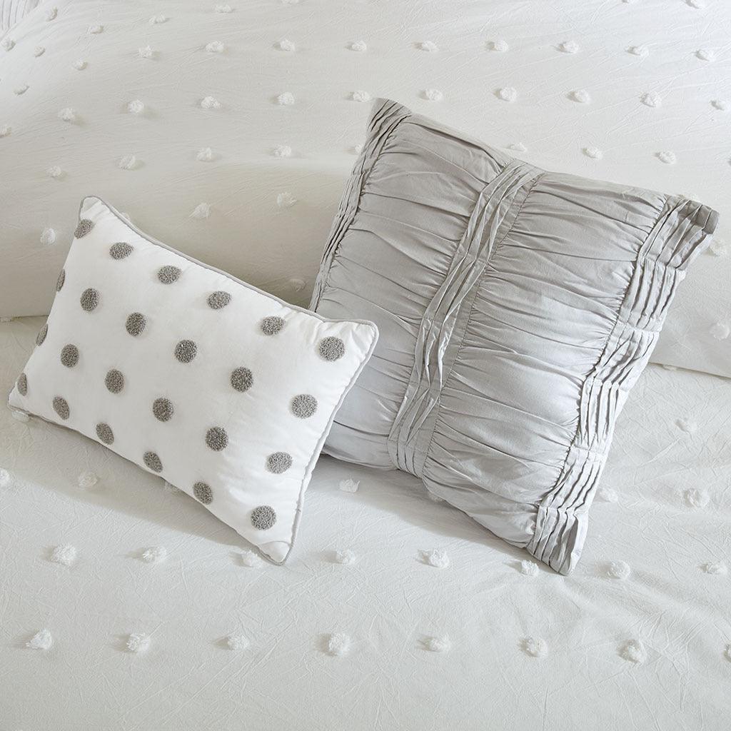 Olliix.com Comforters & Blankets - Brooklyn 7-Piece Full/Queen Comforter Set Ivory