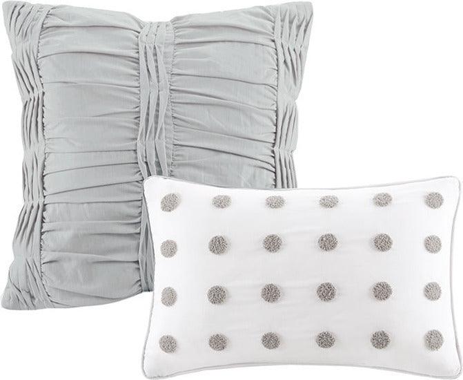 Olliix.com Comforters & Blankets - Brooklyn 7-Piece Full/Queen Comforter Set Ivory