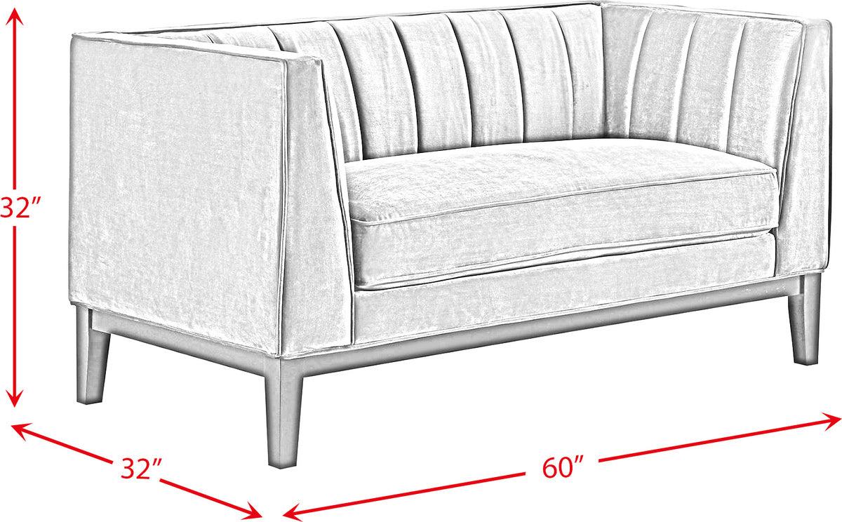 Elements Loveseats - Calabasas Loveseat in Light Gray