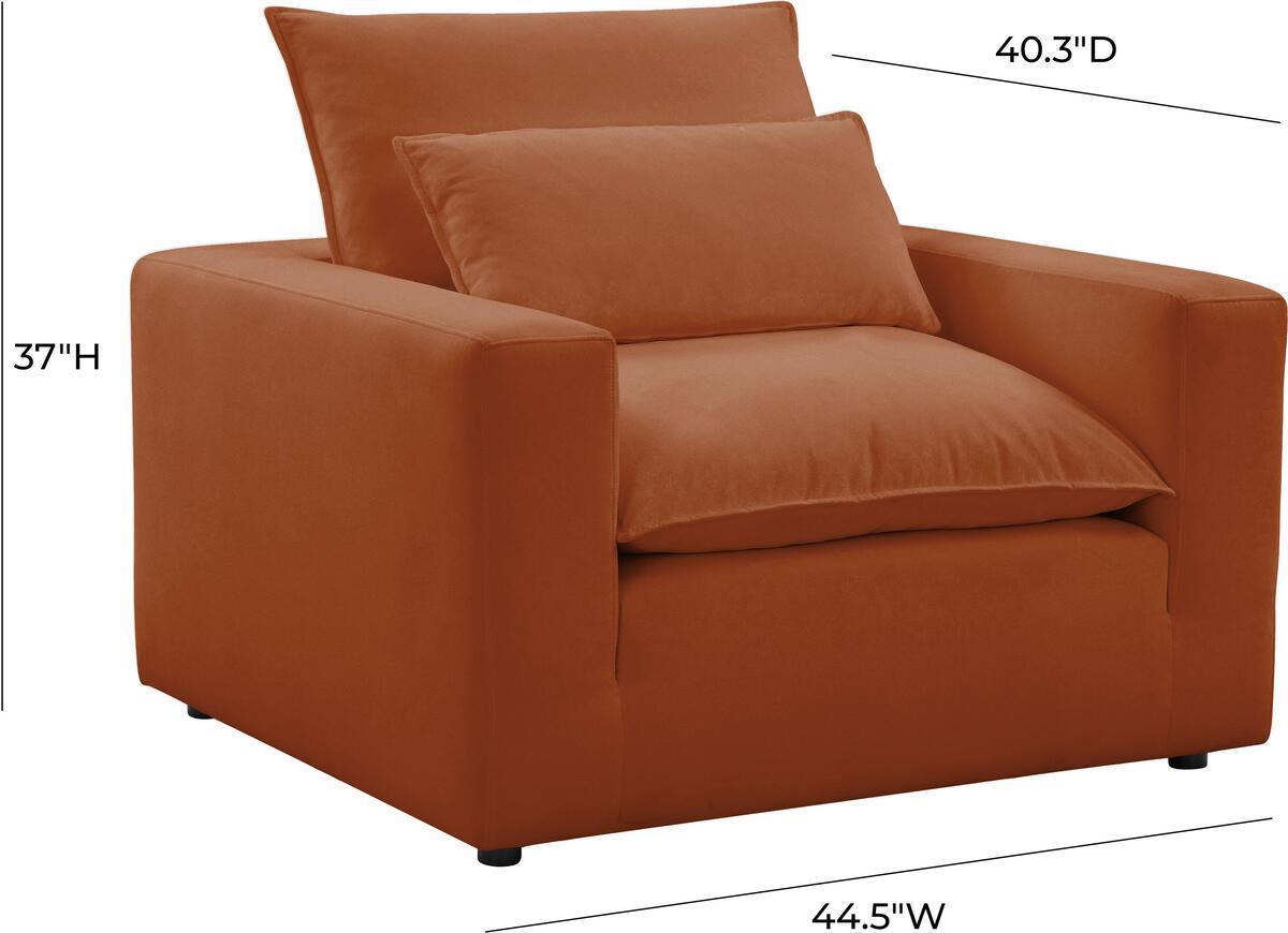 Tov Furniture Accent Chairs - Cali Rust Arm Chair Rust