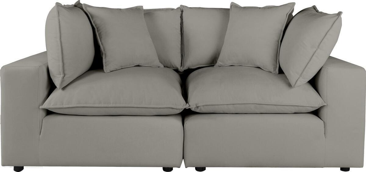 Tov Furniture Loveseats - Cali Slate Modular Loveseat