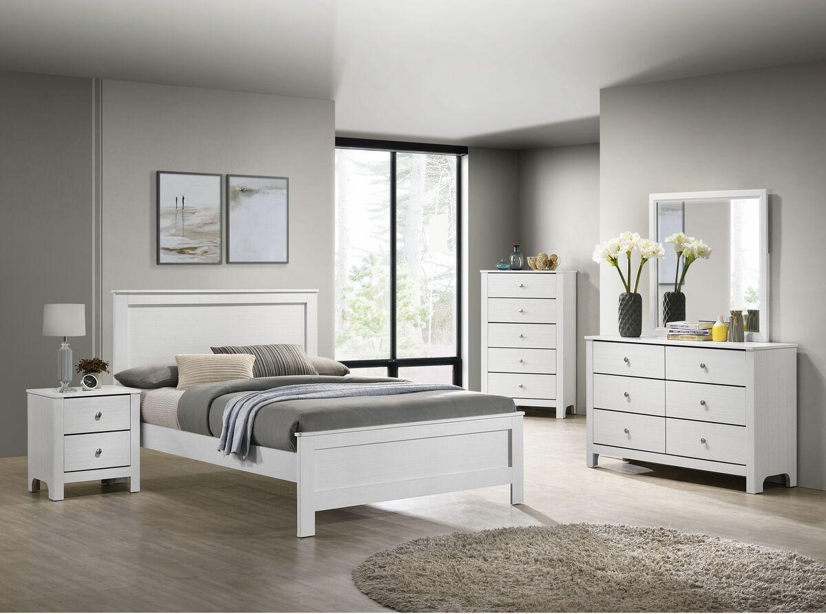 Elements Beds - Camila Youth Full Bed in White