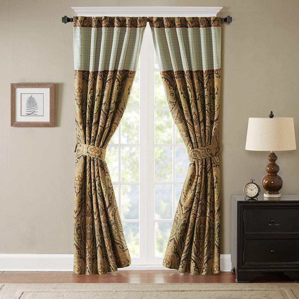 Olliix.com Curtains - Canovia 84 H Springs Window Panel Brown