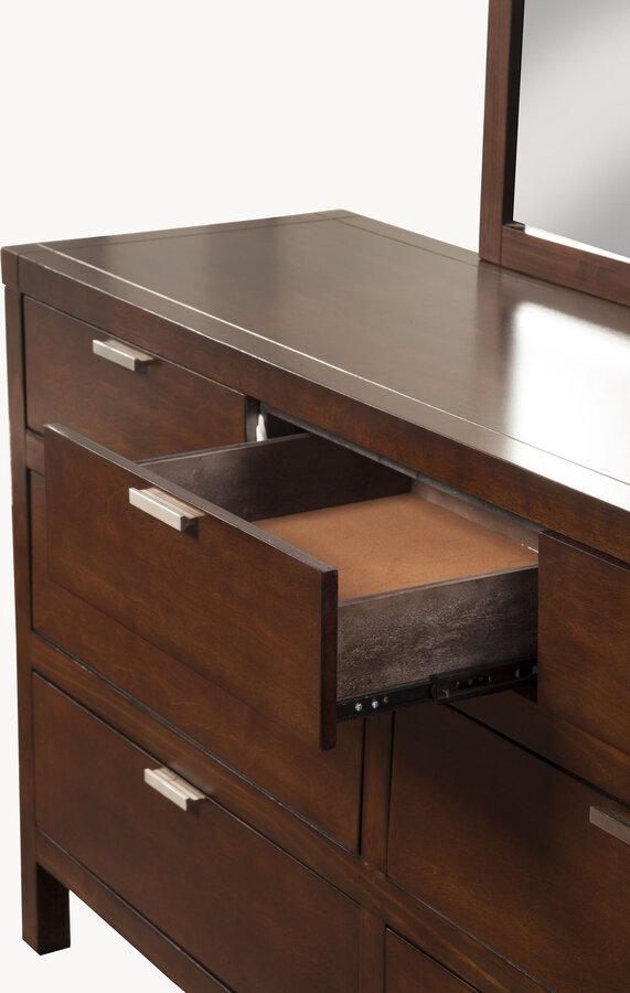 Alpine Furniture Dressers - Carmel 7 Drawer Dresser Cappuccino