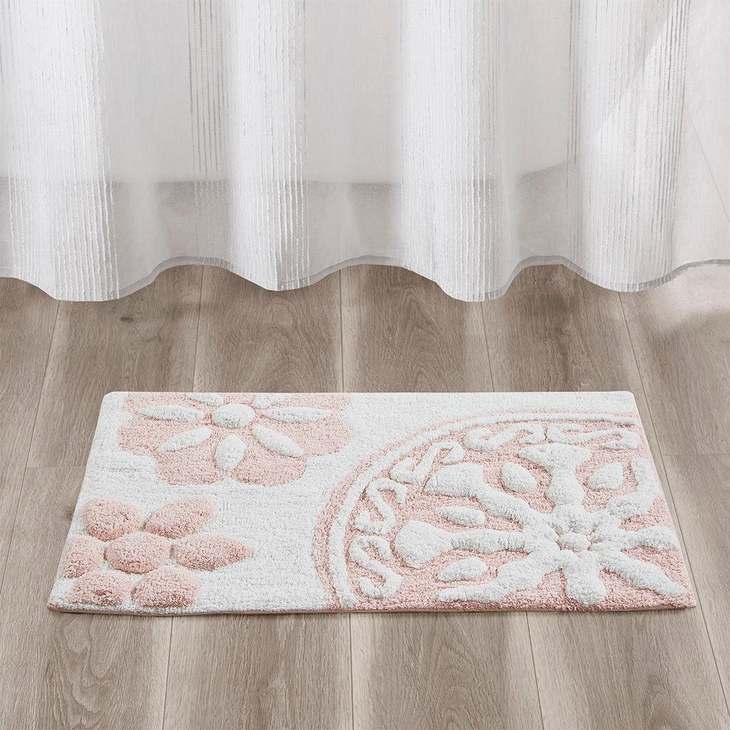 Blue Spa Cotton Bath Mat, 20x30