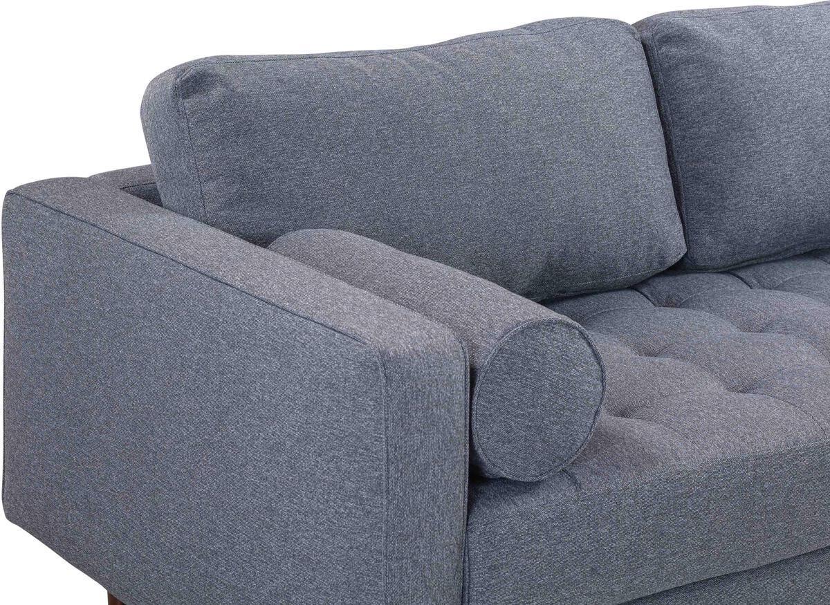 Tov Furniture Loveseats - Cave Navy Tweed Loveseat Navy