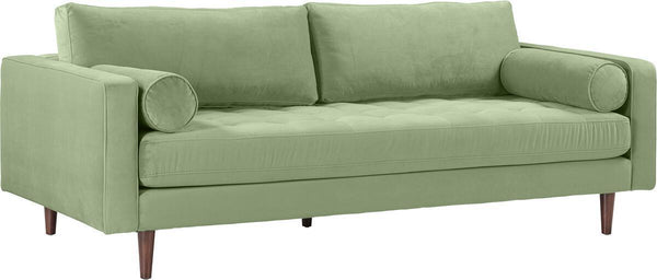 Cave Collection Sage Green Velvet Sofa