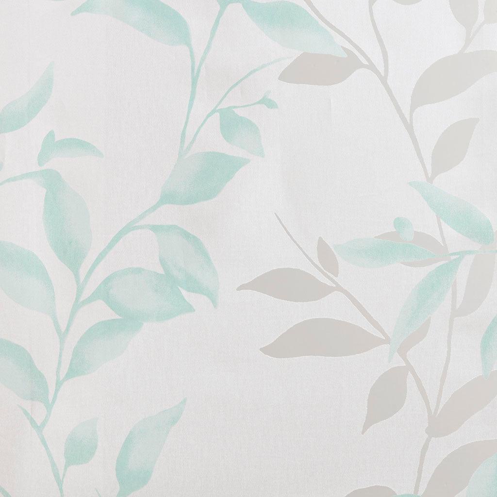 Olliix.com Curtains - Cecily 84" Burnout Printed Window Panel Aqua