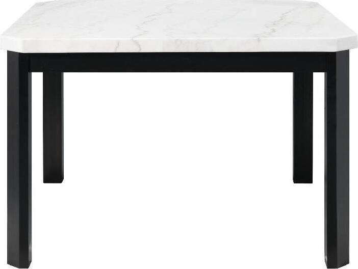 Elements Dining Tables - Celine White Marble Counter Height Dining Table White