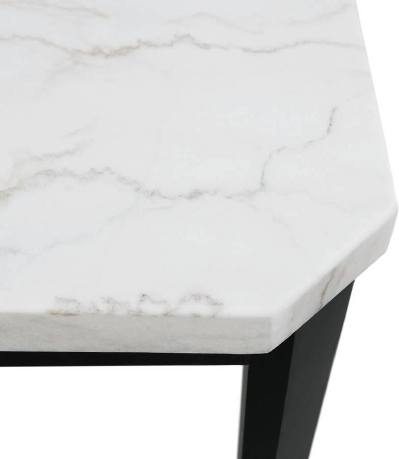 Elements Dining Tables - Celine White Marble Counter Height Dining Table White