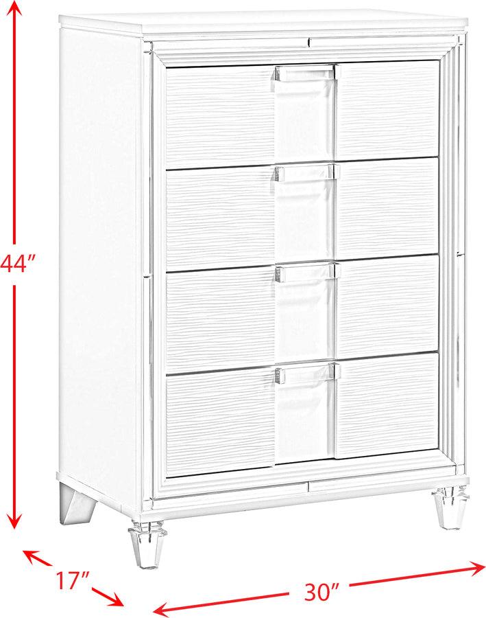 Elements Chest of Drawers - Charlotte Youth 5-Drawer Chest in White