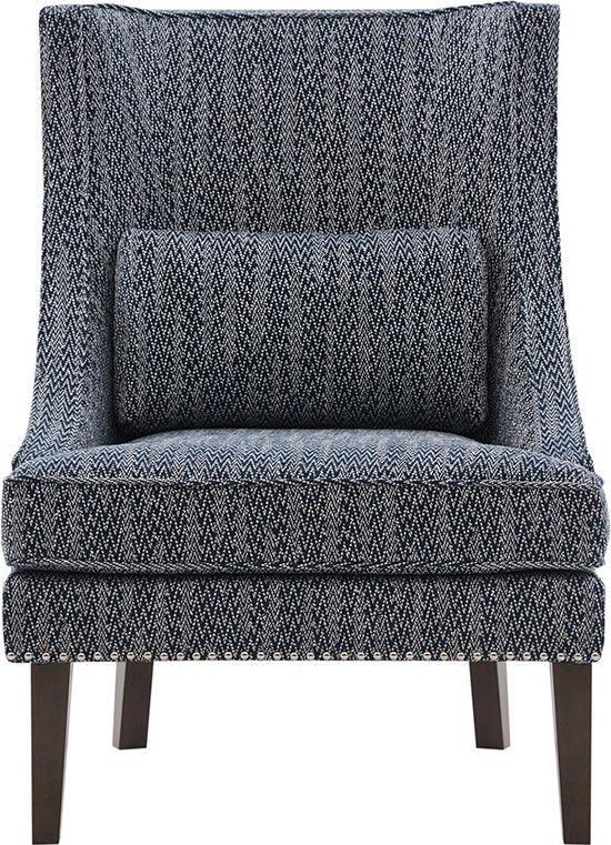 Olliix.com Accent Chairs - Chase High Back Accent Chair Navy